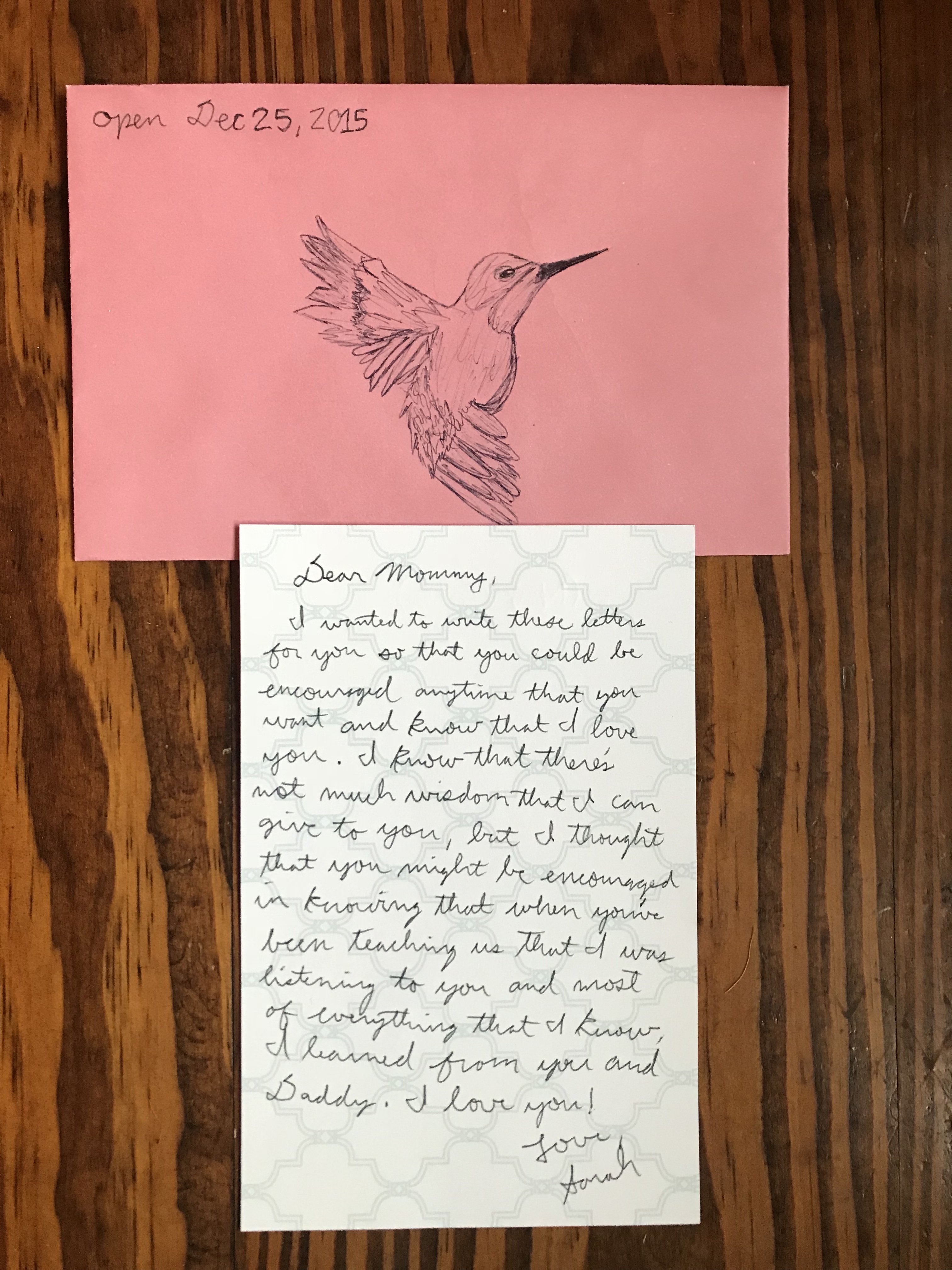 Letters from Sarah – Listening to Him