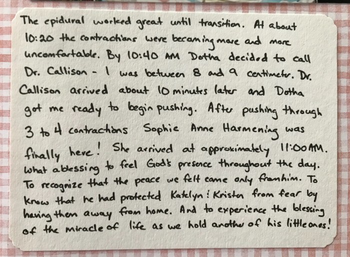 Sophie's Birth Part 5